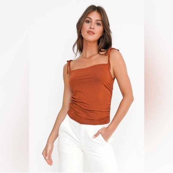 Project Social T Looking So Cute Tank Copper Medium NWT - Picture 1 of 3